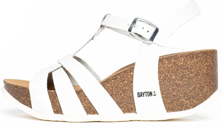 Bayton Sandaal 'Lanzarote' zwart wit