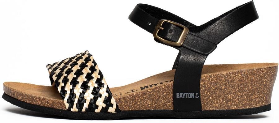 Bayton Sandaal 'LEGANES' beige zwart