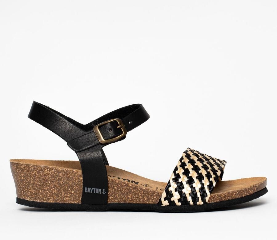 Bayton Sandaal 'LEGANES' beige zwart - Foto 2