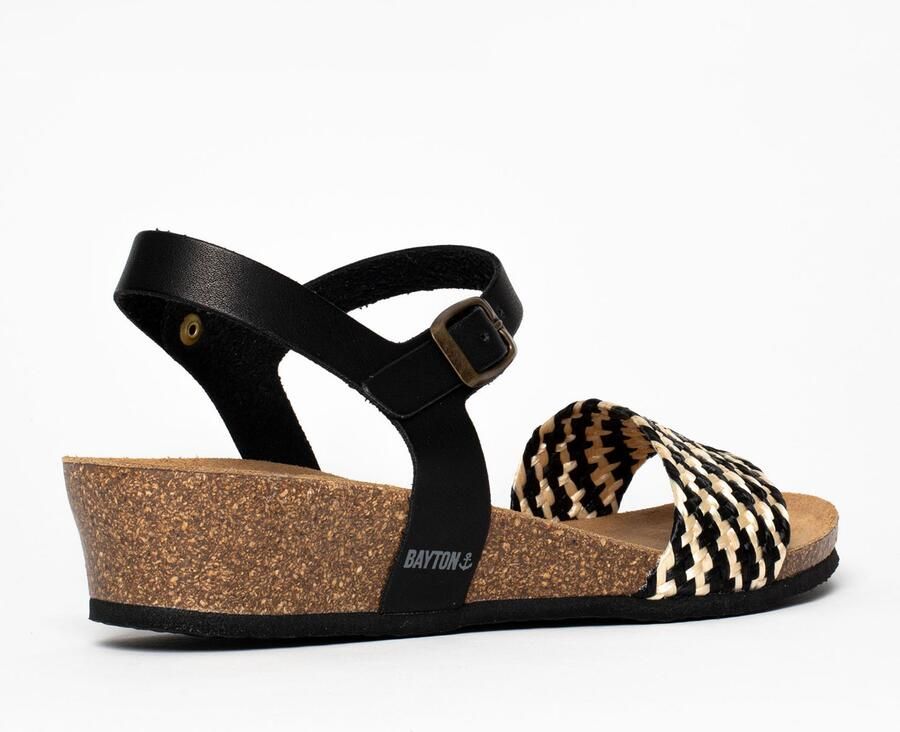Bayton Sandaal 'LEGANES' beige zwart - Foto 3