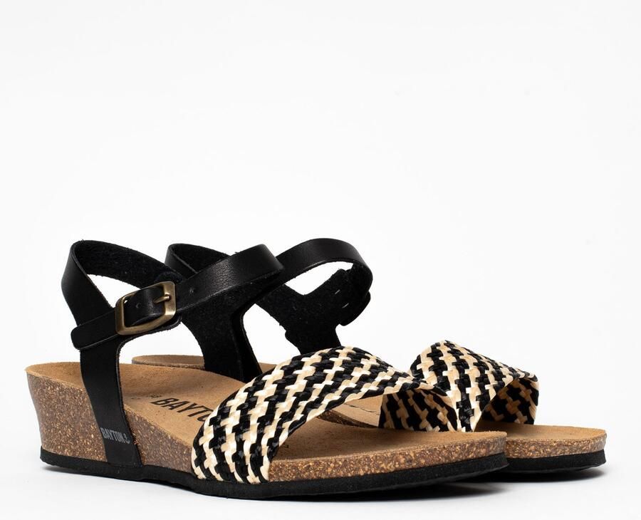 Bayton Sandaal 'LEGANES' beige zwart - Foto 4