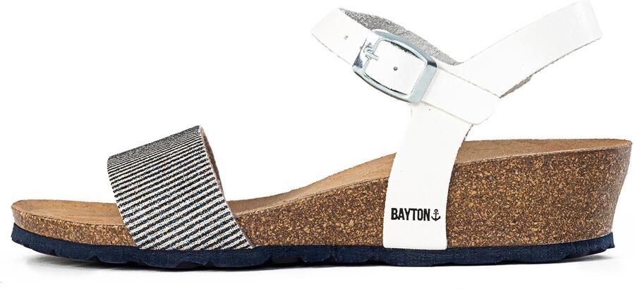 Bayton Sandaal 'LEGANES' donkerblauw wit