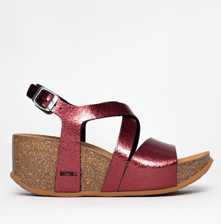 Bayton Sandaal 'Malaga' bordeaux - Foto 2