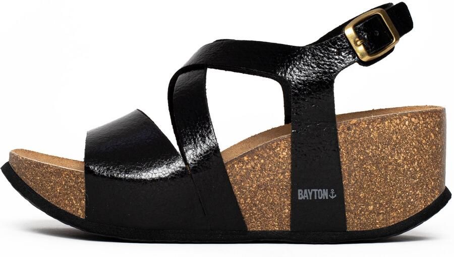 Bayton Sandaal 'Malaga' bruin zwart