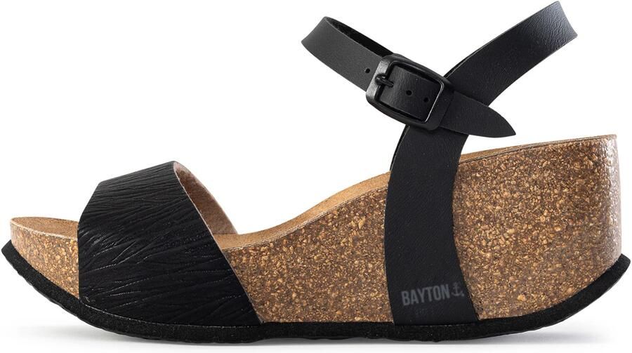 Bayton Sandaal 'Maya' bruin zwart