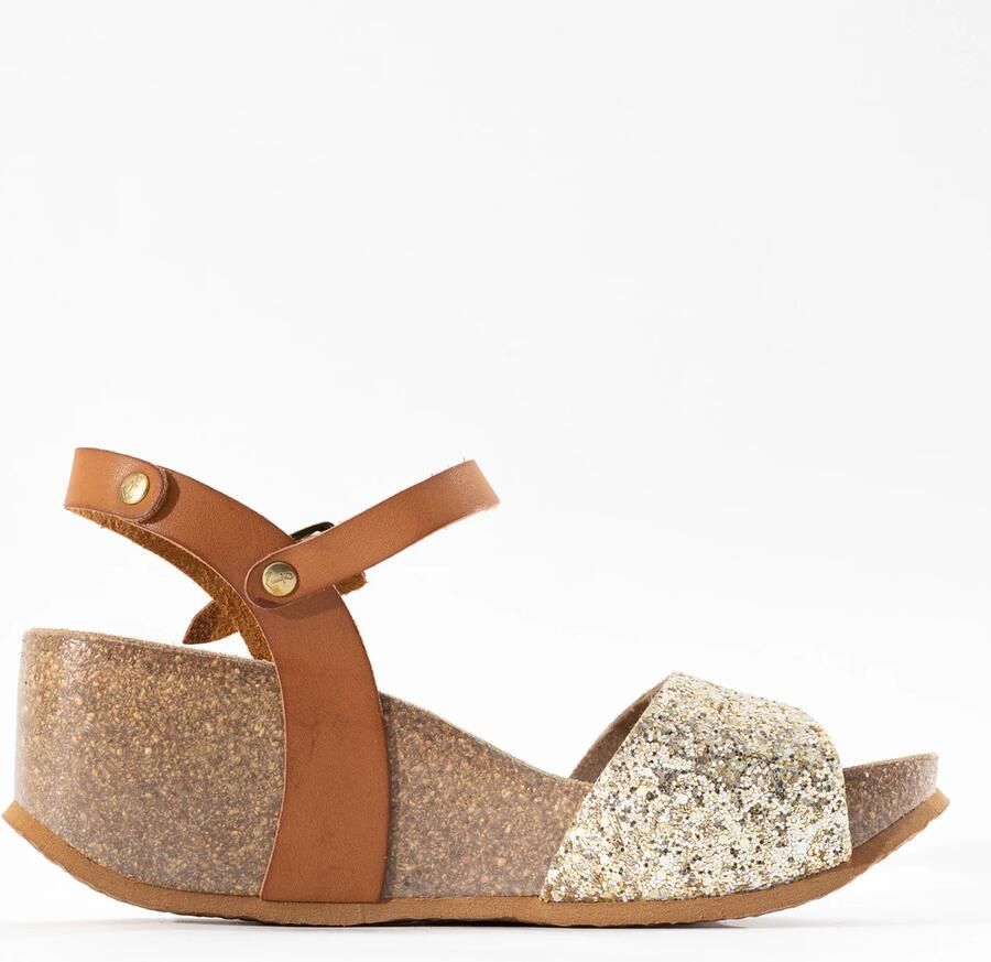 Bayton Sandaal 'Maya' camel goud - Foto 3