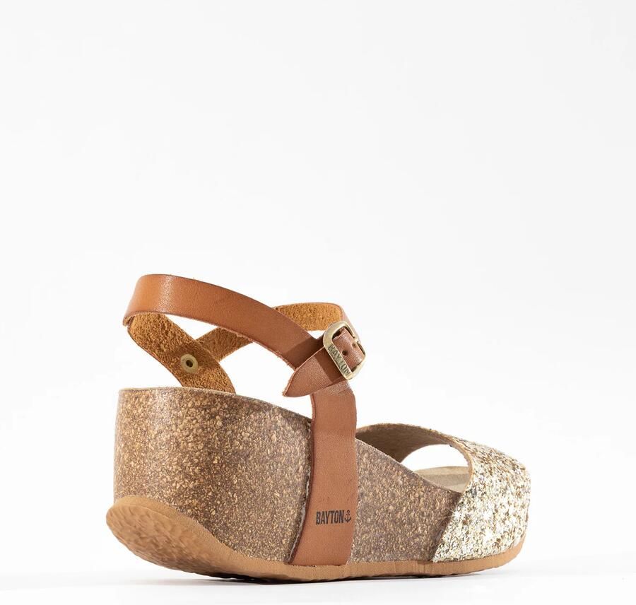 Bayton Sandaal 'Maya' camel goud - Foto 4