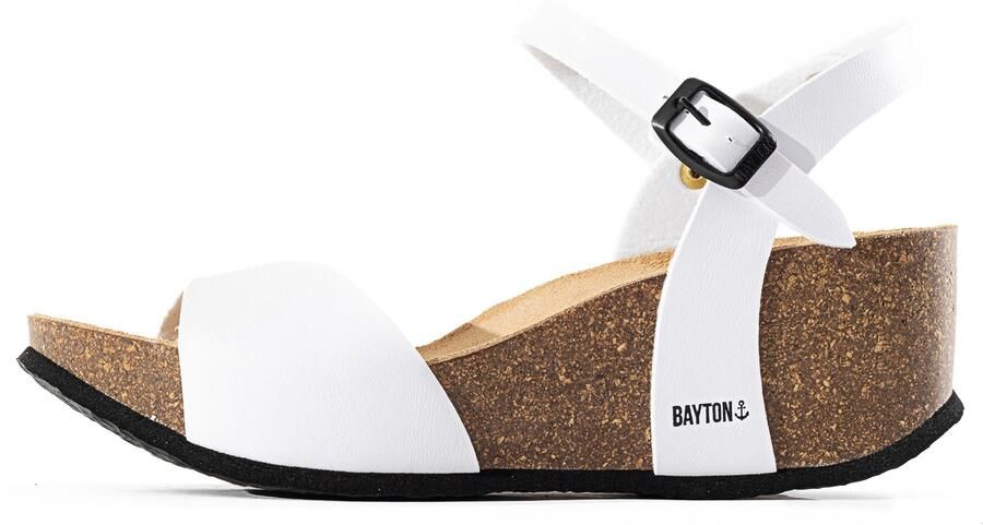 Bayton Sandaal 'Maya' zwart wit