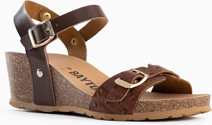 Bayton Sandaal 'Patrizia' beige bruin goud - Foto 3