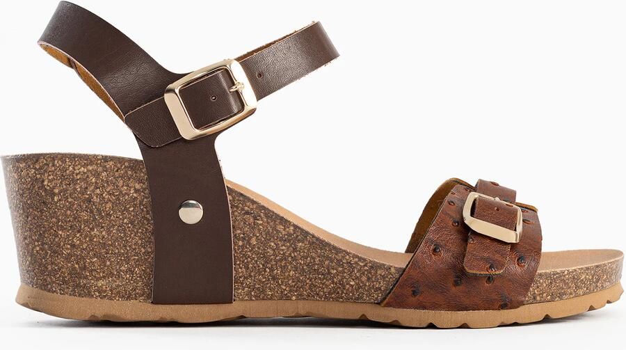 Bayton Sandaal 'Patrizia' beige bruin goud - Foto 4