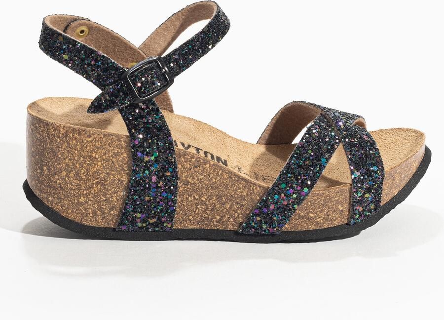 Bayton Sandaal 'PENNY' gemengde kleuren zwart - Foto 5