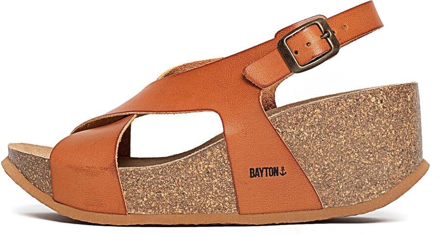 Bayton Sandaal 'Rea' camel roestbruin