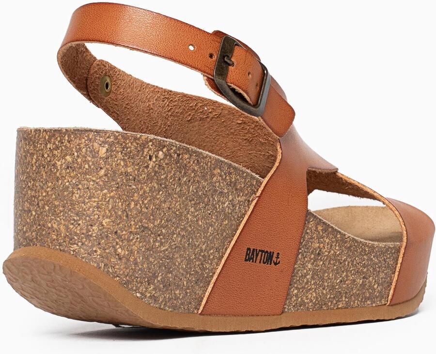 Bayton Sandaal 'Rea' camel roestbruin - Foto 2