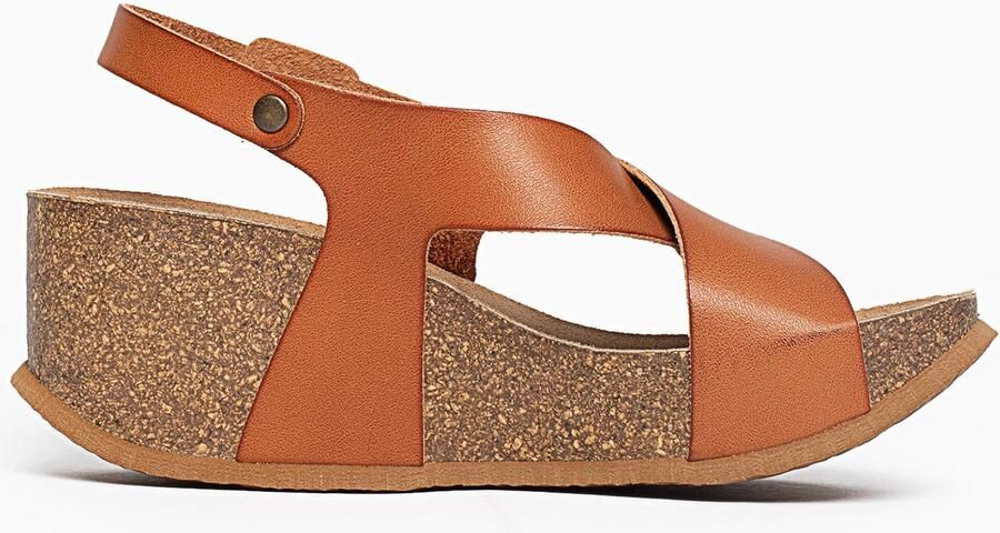 Bayton Sandaal 'Rea' camel roestbruin - Foto 6