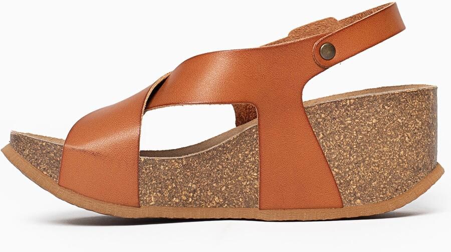 Bayton Sandaal 'Rea' camel roestbruin - Foto 4