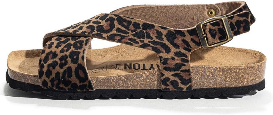 Bayton Sandaal 'RIOJA' beige bruin zwart