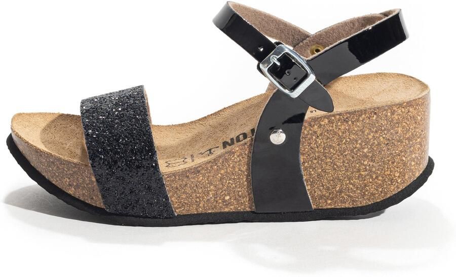 Bayton Sandaal 'RUDY' beige zwart