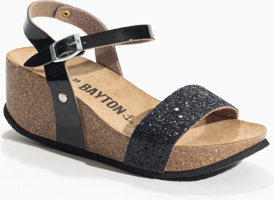 Bayton Sandaal 'RUDY' beige zwart - Foto 2