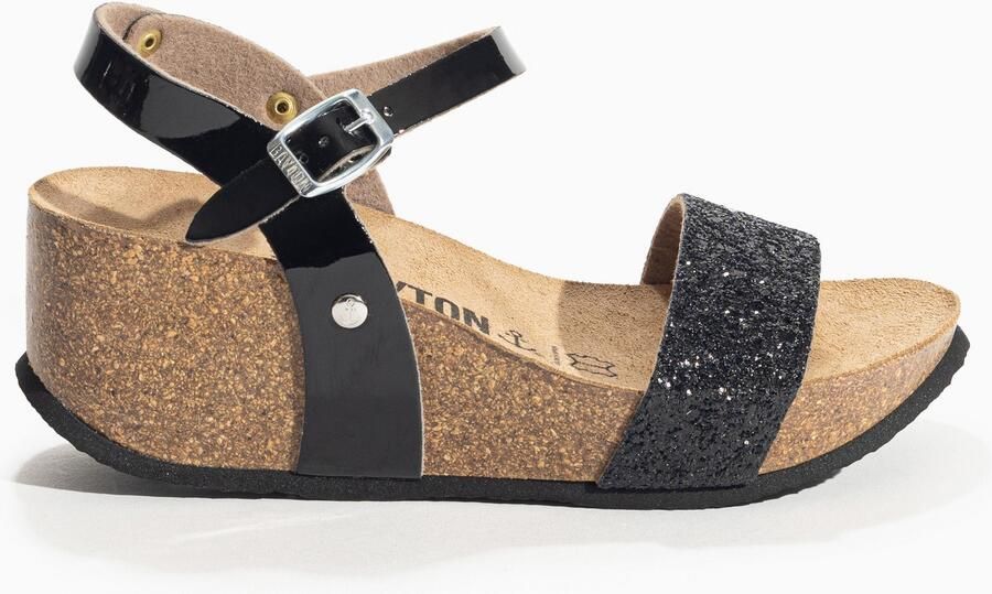 Bayton Sandaal 'RUDY' beige zwart - Foto 5