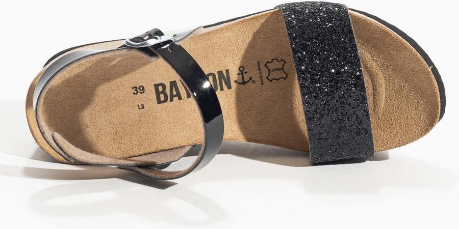 Bayton Sandaal 'RUDY' beige zwart - Foto 6