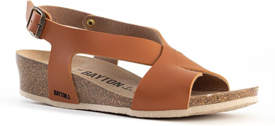 Bayton Sandaal 'Salamanque' camel zwart - Foto 3
