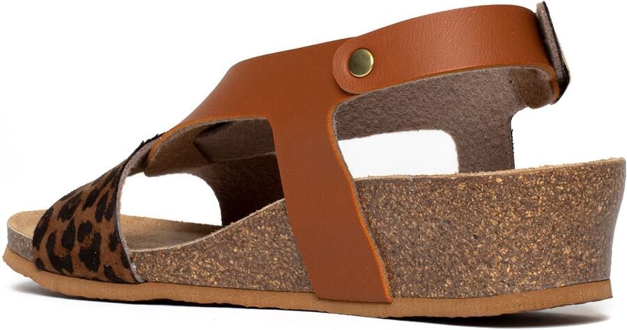 Bayton Sandaal 'Salamanque' camel zwart - Foto 3
