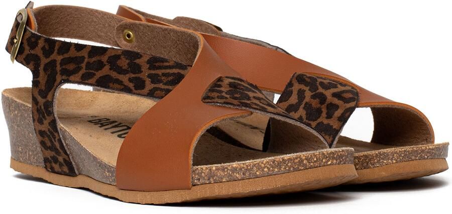 Bayton Sandaal 'Salamanque' camel zwart - Foto 4