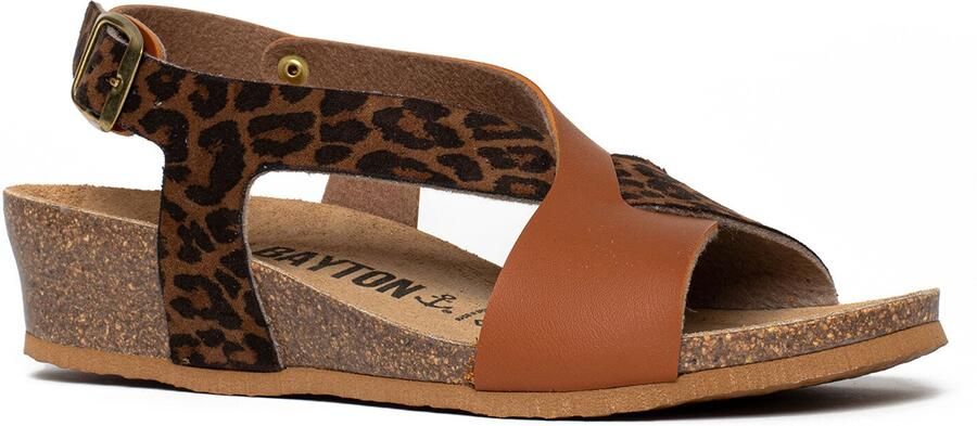 Bayton Sandaal 'Salamanque' camel zwart - Foto 5