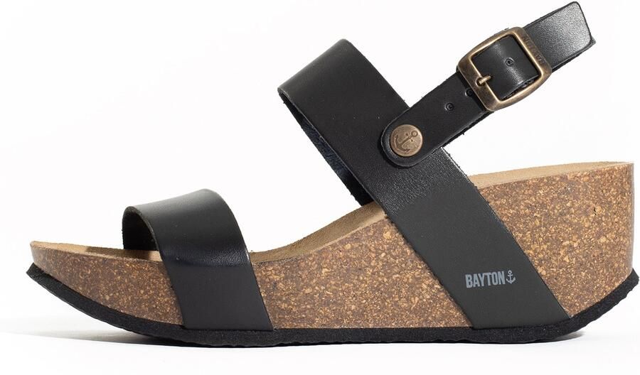 Bayton Sandaal 'Selene' bruin zwart