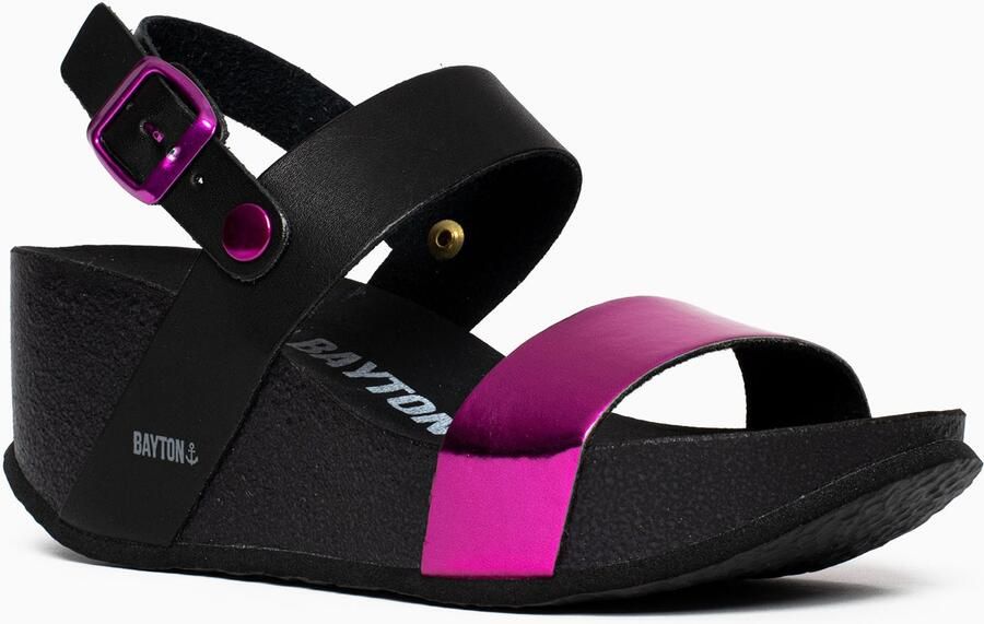 Bayton Sandaal 'Selene' fuchsia zwart - Foto 4