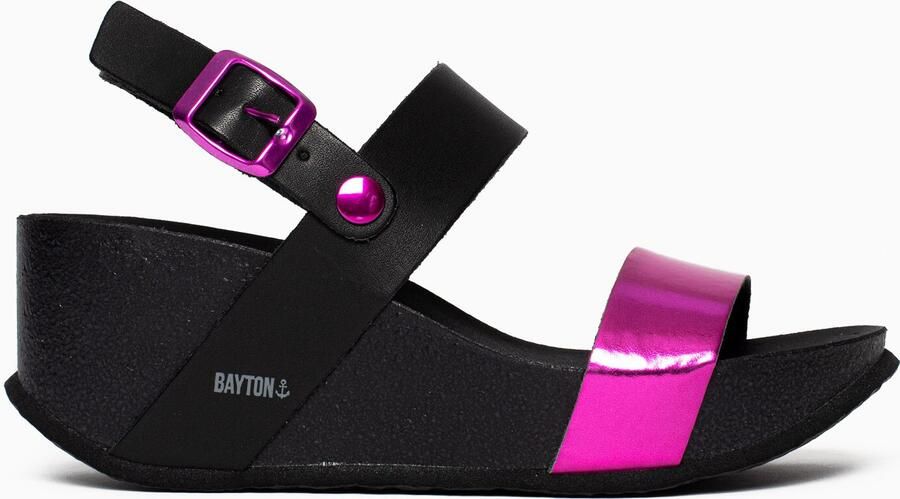 Bayton Sandaal 'Selene' fuchsia zwart - Foto 5