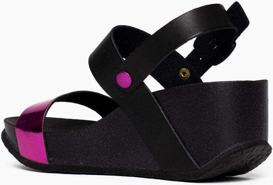 Bayton Sandaal 'Selene' fuchsia zwart - Foto 2