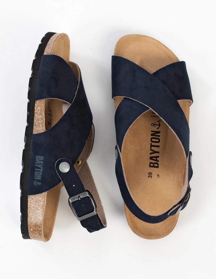 Bayton Sandaal 'Tweed' blauw grijs - Foto 2