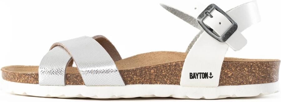 Bayton Sandaal zilver wit