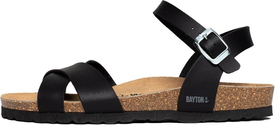 Bayton Sandaal zilvergrijs zwart