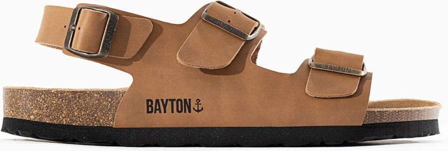 Bayton Sandalen camel zwart - Foto 5