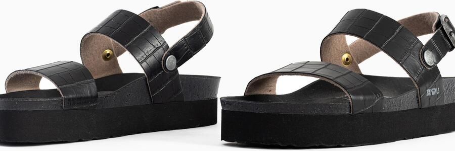 Bayton Sandalen met riem 'Almeria' zwart - Foto 4