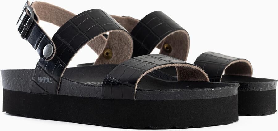 Bayton Sandalen met riem 'Almeria' zwart - Foto 3