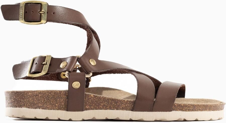 Bayton Sandalen met riem 'Armidale' bruin goud - Foto 5