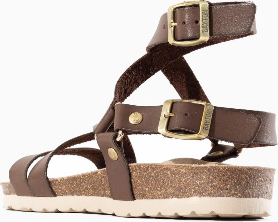 Bayton Sandalen met riem 'Armidale' bruin goud - Foto 3