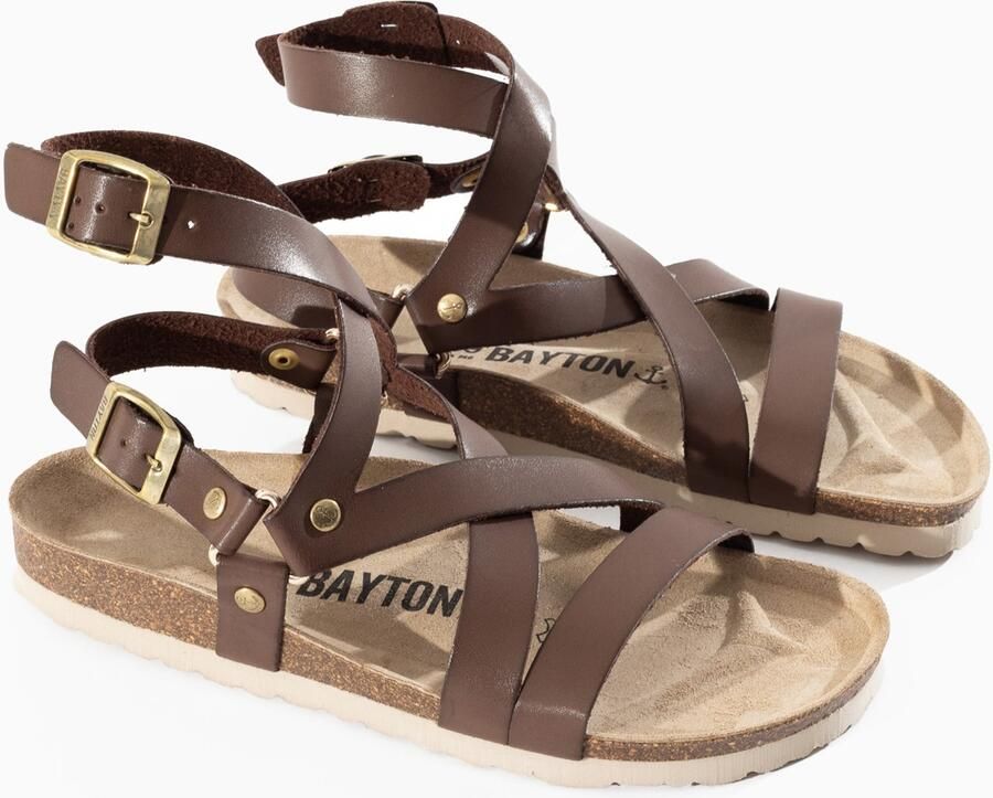 Bayton Sandalen met riem 'Armidale' bruin goud - Foto 2