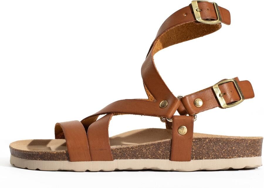 Bayton Sandalen met riem 'Armidale' camel