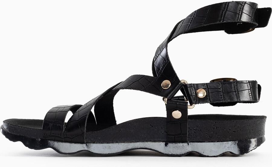 Bayton Sandalen met riem 'Armidale' goud zwart - Foto 5
