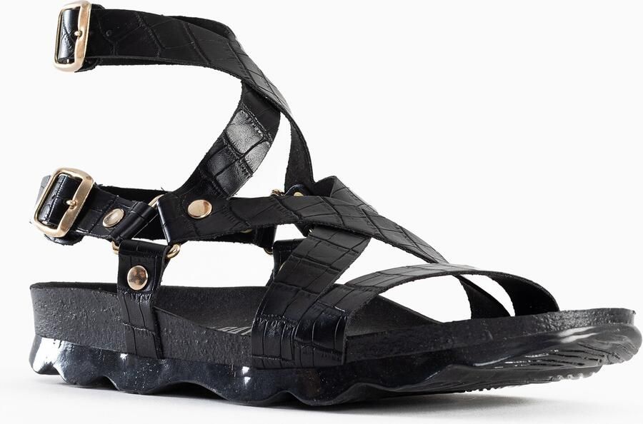 Bayton Sandalen met riem 'Armidale' goud zwart - Foto 4