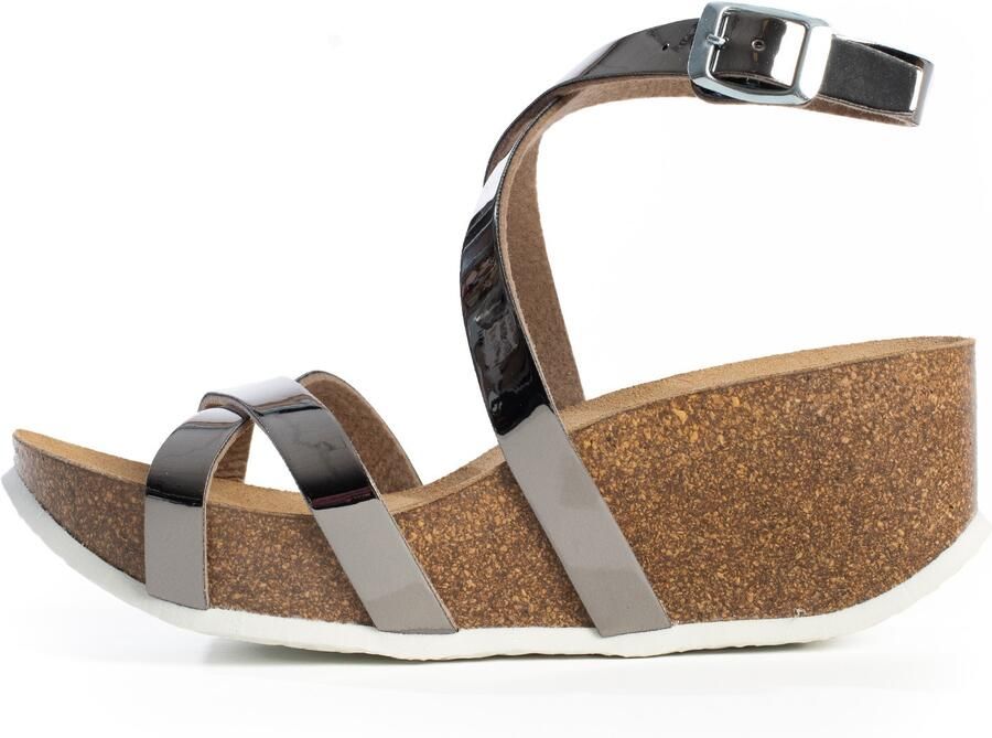 Bayton Sandalen met riem 'Asteria' zilver