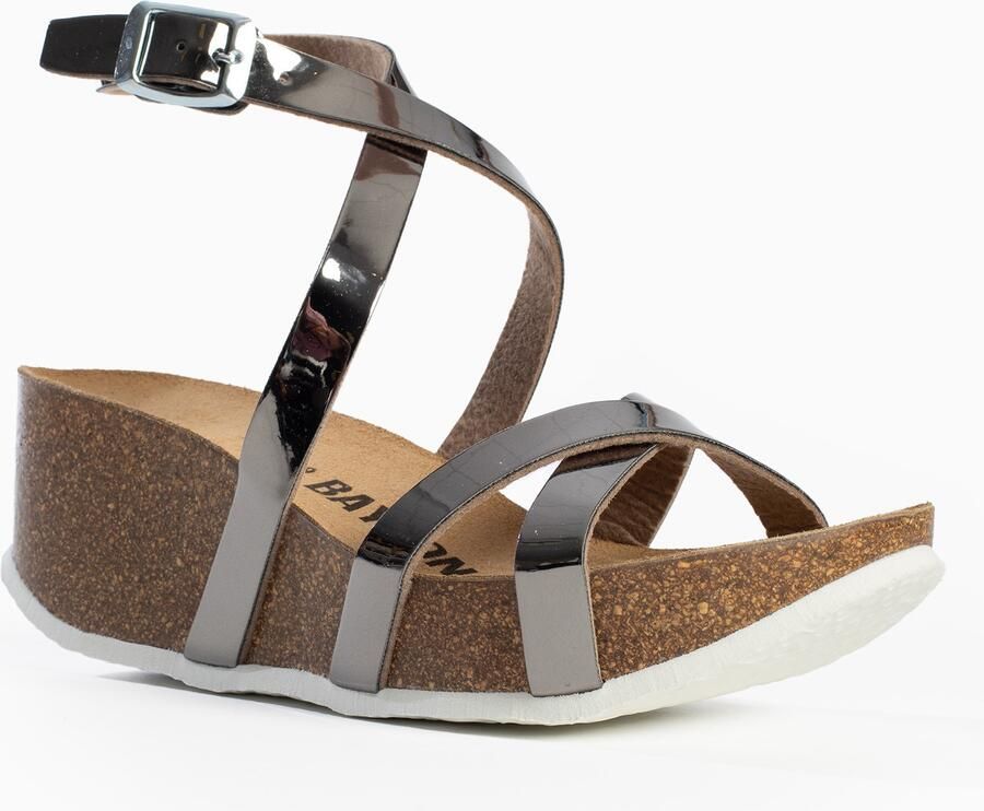 Bayton Sandalen met riem 'Asteria' zilver - Foto 4
