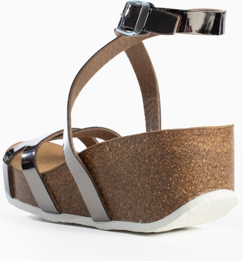 Bayton Sandalen met riem 'Asteria' zilver - Foto 2