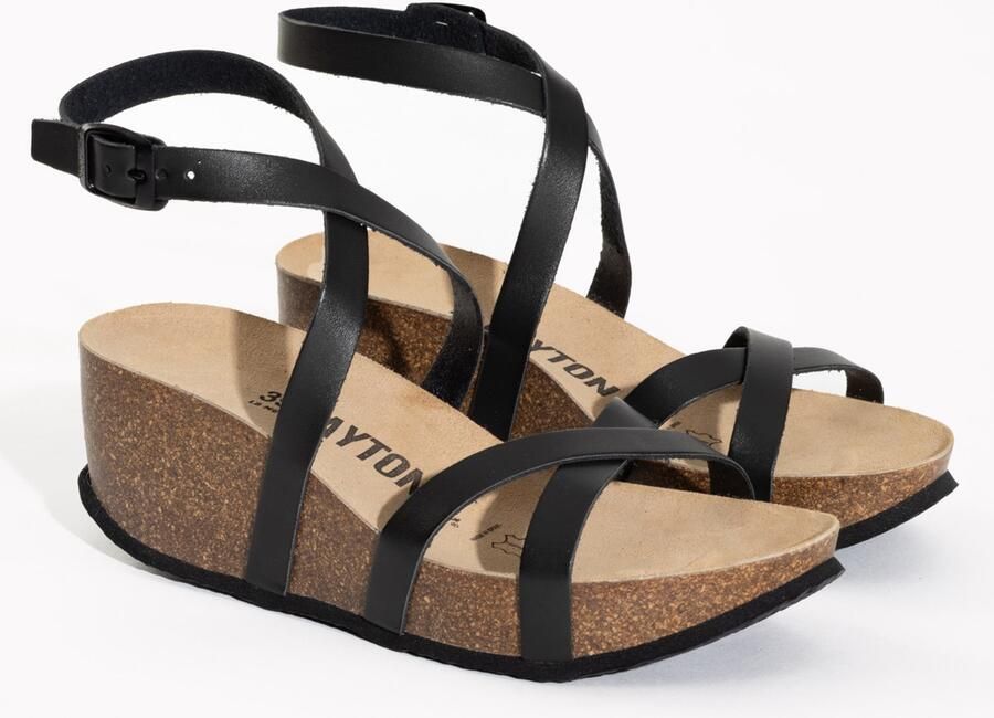 Bayton Sandalen met riem 'Asteria' zwart - Foto 3
