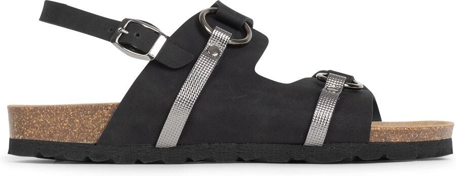 Bayton Sandalen met riem 'Astral' bruin gemêleerd zwart zilver - Foto 5