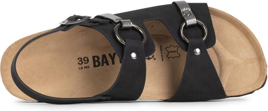 Bayton Sandalen met riem 'Astral' bruin gemêleerd zwart zilver - Foto 4